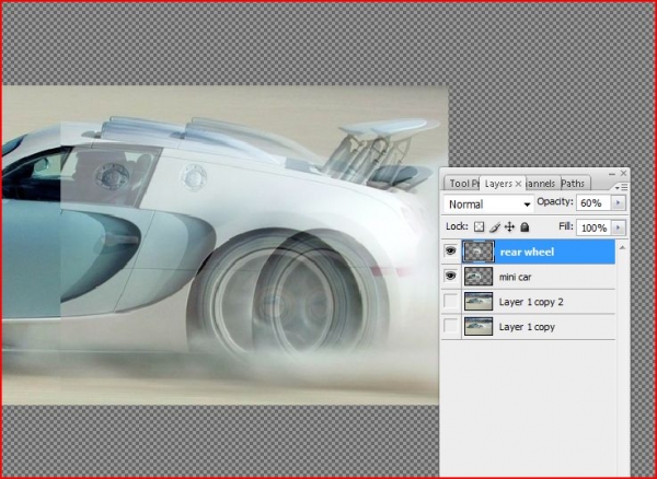 Creation of Bugatti's @ Bonneville: Step 2